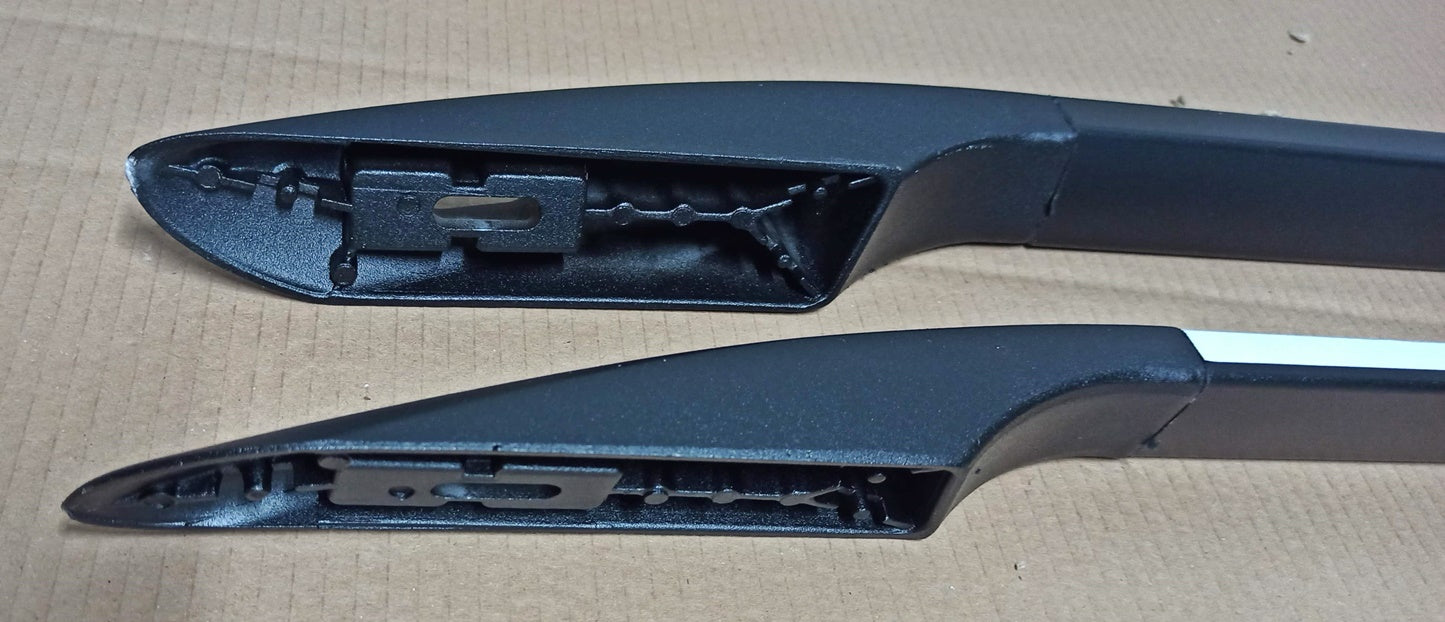 For Volkswagen Caddy V 2020-2025 Roof Side Rails, Plus Black For Volkswagen Caddy V 2020-2025 Roof Side Rails, Plus Black
